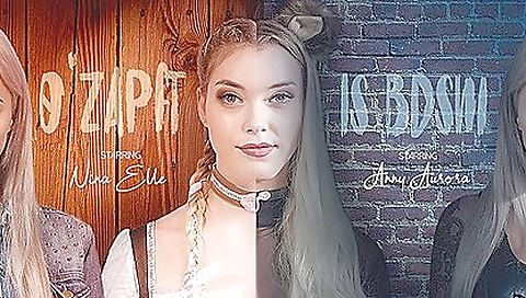 Hot blonde with sexy boyfriend in bed