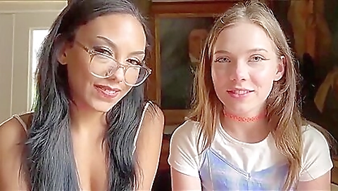 A black cock, and sexy blonde with her pussy