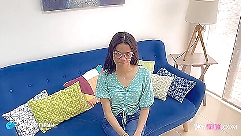 Sexy chick has a strip time with lege