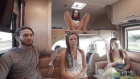 Sexy young chick gets creampie with her pussy