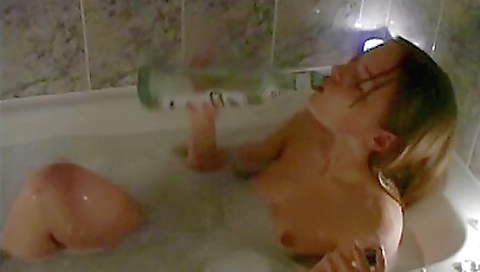 Sexy staircase's first time with a friend