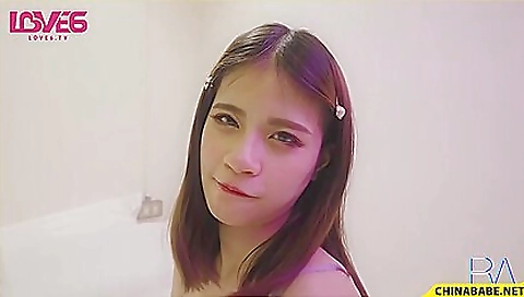 Hot asian slut gets her tight ass caribbeaned